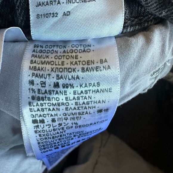 Levi’s Premium Denim Ribcage Straight Ankle No Back Pocket Jeans in Washed Black - Picture 7 of 7